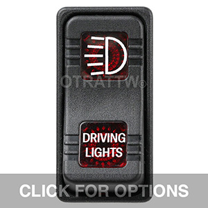 CONTURA X, DRIVING LIGHTS, SEALED ROCKER SWITCH, RED LENS