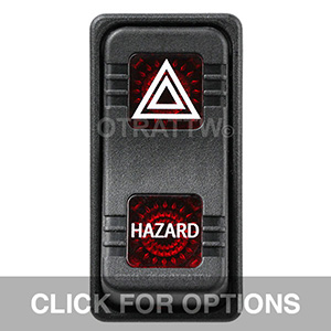 CONTURA X, HAZARD, SEALED ROCKER SWITCH, RED LENS