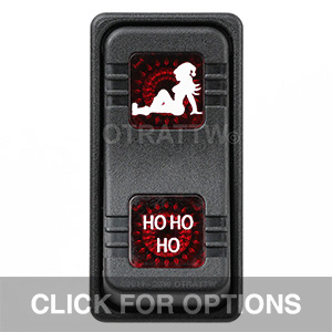 CONTURA X, HO HO HO, SEALED ROCKER SWITCH, RED LENS