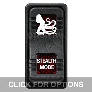 CONTURA X, STEALTH MODE, SEALED ROCKER SWITCH, RED LENS