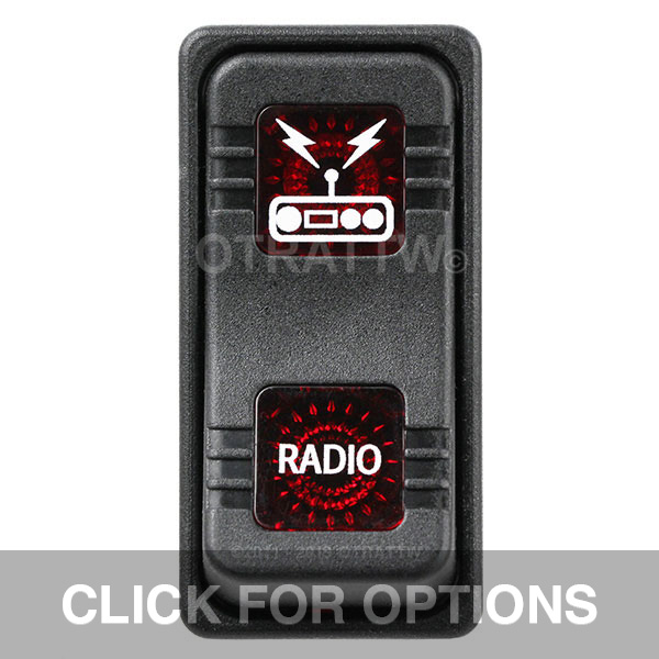 CONTURA X, RADIO, SEALED ROCKER SWITCH, RED LENS