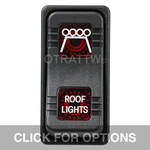 CONTURA X, ROOF LIGHTS, SEALED ROCKER SWITCH, RED LENS