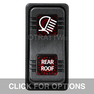 CONTURA X, REAR ROOF, SEALED ROCKER SWITCH, RED LENS
