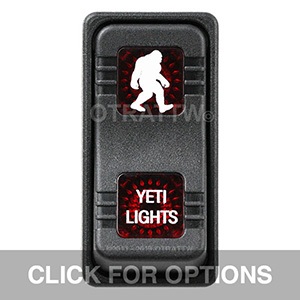 CONTURA X, YETI LIGHTS, SEALED ROCKER SWITCH, RED LENS