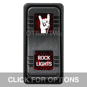 CONTURA X, ROCK LIGHTS, SEALED ROCKER SWITCH, RED LENS