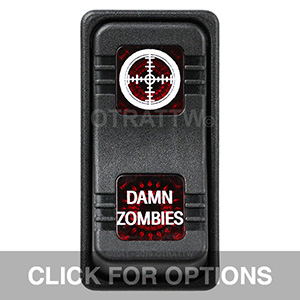 CONTURA X, DAMN ZOMBIES, SEALED ROCKER SWITCH, RED LENS