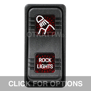 CONTURA X, ROCK LIGHTS, SEALED ROCKER SWITCH, RED LENS