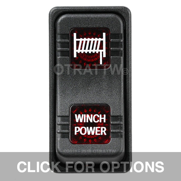 CONTURA X, WINCH POWER, SEALED ROCKER SWITCH, RED LENS