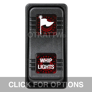 CONTURA X, WHIP LIGHTS, SEALED ROCKER SWITCH, RED LENS