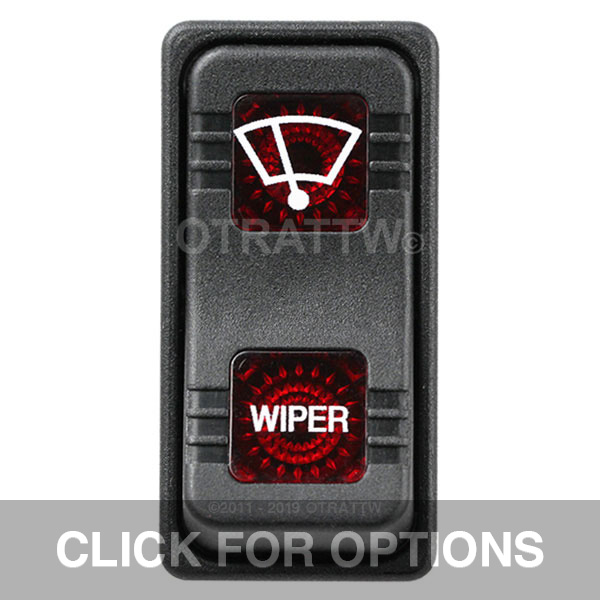 CONTURA X, WIPER, SEALED ROCKER SWITCH, RED LENS
