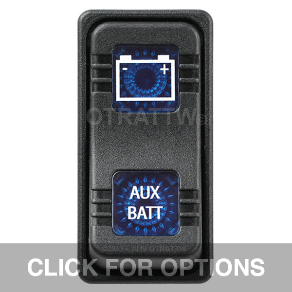 CONTURA X, AUX BATTERY, SEALED ROCKER SWITCH, BLUE LENS