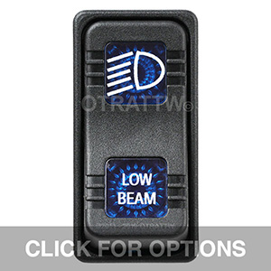 CONTURA X, LOW BEAM, SEALED ROCKER SWITCH, BLUE LENS