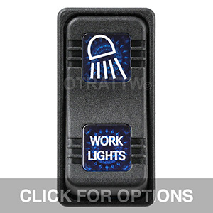 CONTURA X, WORK LIGHTS, SEALED ROCKER SWITCH, BLUE LENS