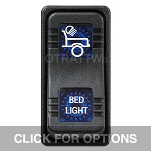 CONTURA X, BED LIGHT, SEALED ROCKER SWITCH, BLUE LENS