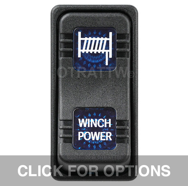 CONTURA X, WINCH POWER, SEALED ROCKER SWITCH, BLUE LENS