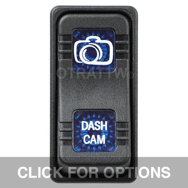 CONTURA X, DASH CAM, SEALED ROCKER SWITCH, BLUE LENS