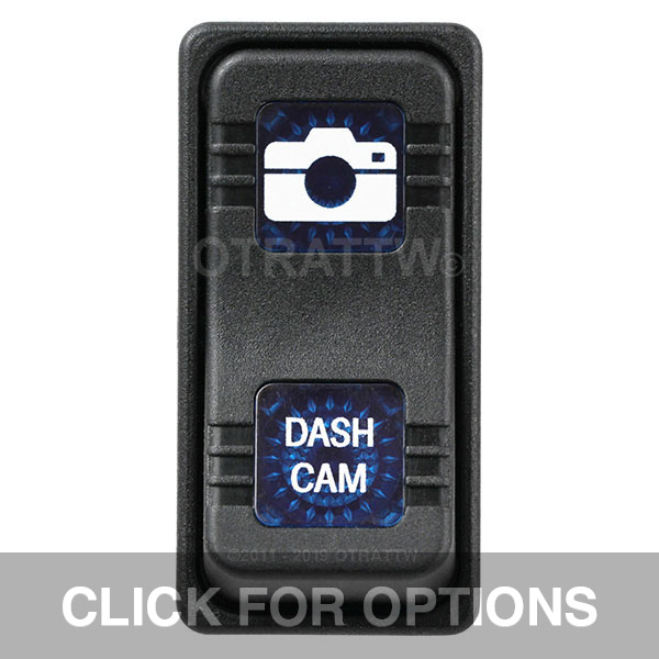 CONTURA X, DASH CAM, SEALED ROCKER SWITCH, BLUE LENS