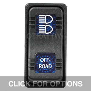 CONTURA X, OFF ROAD, SEALED ROCKER SWITCH, BLUE LENS