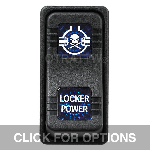 CONTURA X, LOCKER POWER, SEALED ROCKER SWITCH, BLUE LENS