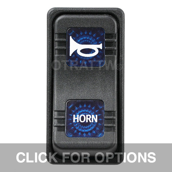 CONTURA X, HORN, SEALED ROCKER SWITCH, BLUE LENS