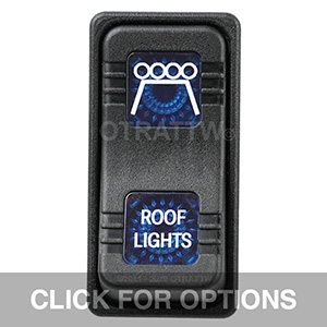 CONTURA X, ROOF LIGHTS, SEALED ROCKER SWITCH, BLUE LENS