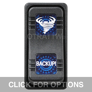 CONTURA X, BACKUP!, SEALED ROCKER SWITCH, BLUE LENS CONTURA X, BACKUP!, SEALED ROCKER SWITCH, BLUE LENS