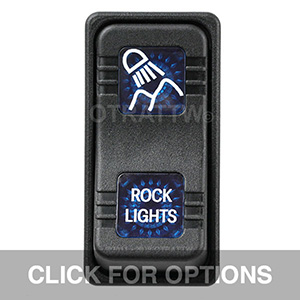 CONTURA X, ROCK LIGHTS, SEALED ROCKER SWITCH, BLUE LENS