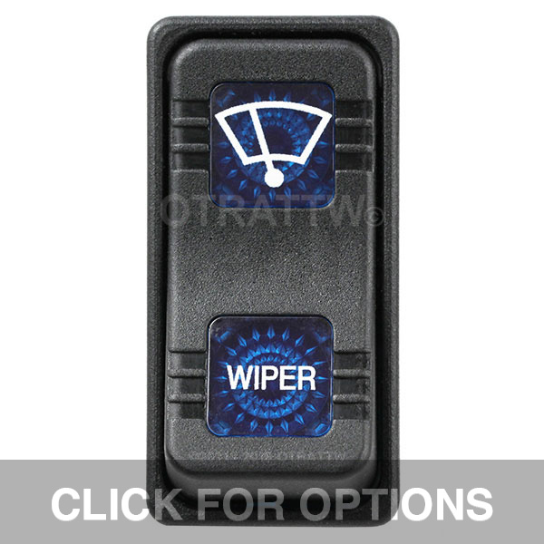 CONTURA X, WIPER, SEALED ROCKER SWITCH, BLUE LENS