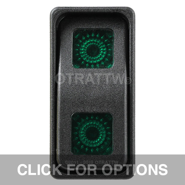 CONTURA XI, SEALED ROCKER SWITCH, GREEN LENS