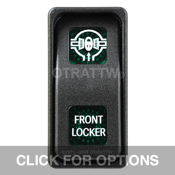 CONTURA XI, FRONT LOCKER, SEALED ROCKER SWITCH, GREEN LENS