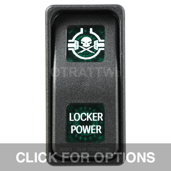 CONTURA XI, LOCKER POWER, SEALED ROCKER SWITCH, GREEN LENS
