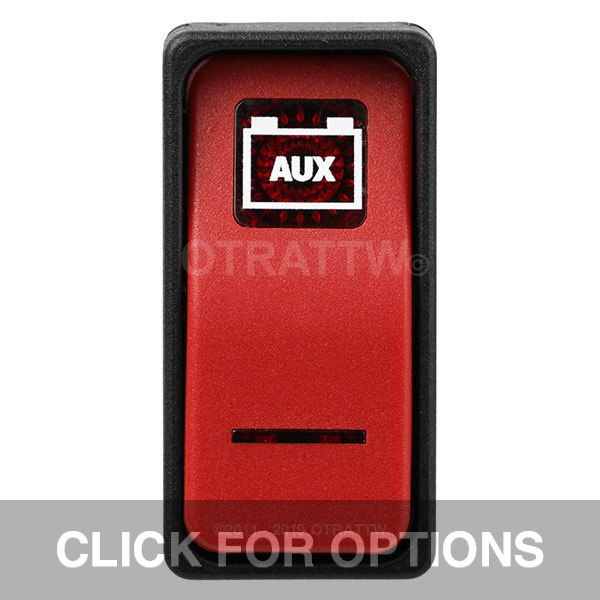 CONTURA XI, AUX BATTERY, SEALED ROCKER SWITCH, RED ROCKER, RED LENS