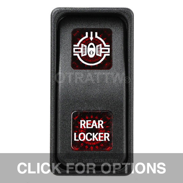 CONTURA XI, REAR LOCKER, SEALED ROCKER SWITCH, RED LENS