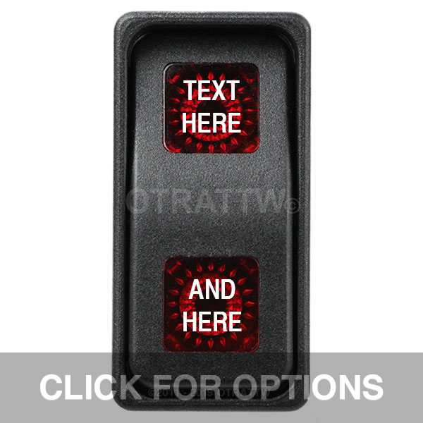 CONTURA XI, TEXT ONLY, SEALED ROCKER SWITCH, RED LENS CONTURA XI, TEXT ONLY, SEALED ROCKER SWITCH, RED LENS