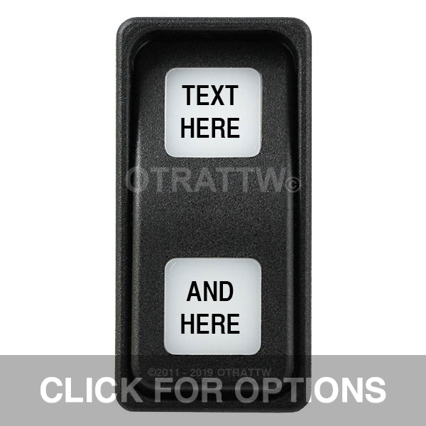 CONTURA XI, TEXT ONLY, SEALED ROCKER SWITCH, WHITE LENS CONTURA XI, TEXT ONLY, SEALED ROCKER SWITCH, WHITE LENS