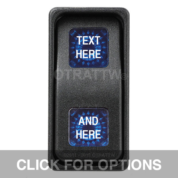 CONTURA XI, TEXT ONLY, SEALED ROCKER SWITCH, BLUE LENS CONTURA XI, TEXT ONLY, SEALED ROCKER SWITCH, BLUE LENS