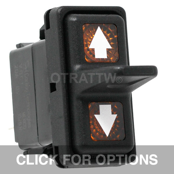 CONTURA XII, ARROWS, SEALED PADDLE ROCKER SWITCH, AMBER LENS CONTURA XII, ARROWS, SEALED PADDLE ROCKER SWITCH, AMBER LENS