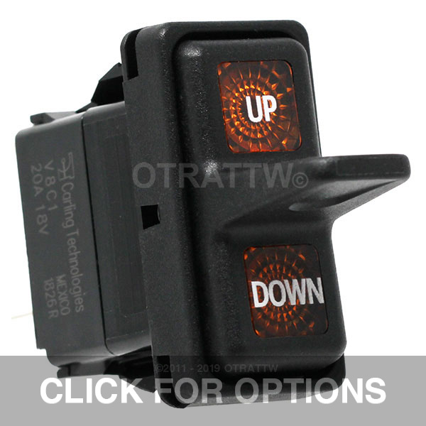 CONTURA XII, UP / DOWN, SEALED PADDLE ROCKER SWITCH, AMBER LENS CONTURA XII, UP / DOWN, SEALED PADDLE ROCKER SWITCH, AMBER LENS