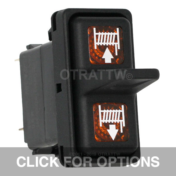 CONTURA XII, WINCH IN/OUT, SEALED PADDLE ROCKER SWITCH, AMBER LENS
