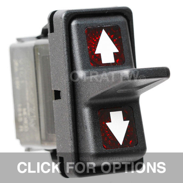 CONTURA XII, ARROWS, SEALED PADDLE ROCKER SWITCH, RED LENS