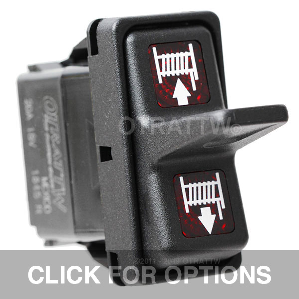 CONTURA XII, WINCH IN/OUT, SEALED PADDLE ROCKER SWITCH, RED LENS
