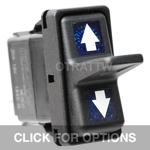 CONTURA XII, ARROWS, SEALED PADDLE ROCKER SWITCH, BLUE LENS