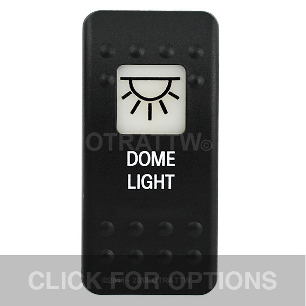 CONTURA II, DOME LIGHT, WHITE SINGLE LENS, SINGLE UPPER DEPENDENT