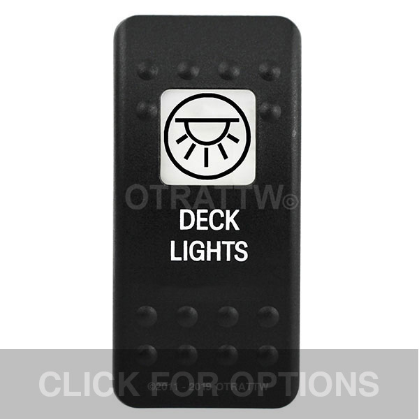 CONTURA II, DECK LIGHTS, WHITE SINGLE LENS, SINGLE UPPER DEPENDENT