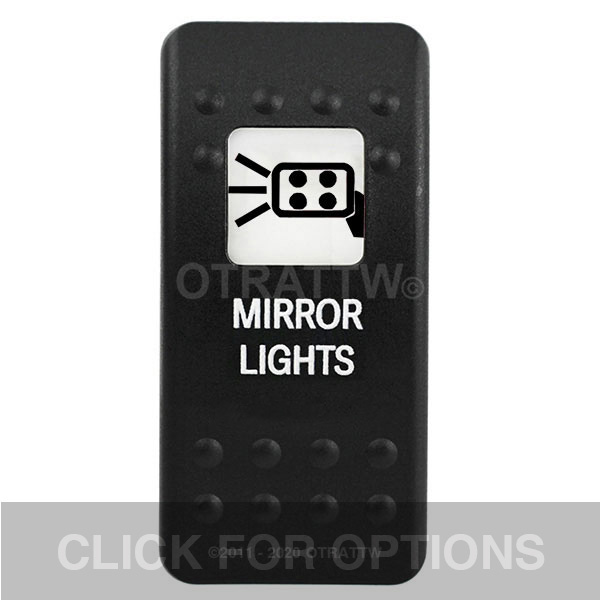 CONTURA II, MIRROR LIGHTS, WHITE SINGLE LENS, SINGLE UPPER DEPENDENT CONTURA II, MIRROR LIGHTS, WHITE SINGLE LENS, SINGLE UPPER DEPENDENT