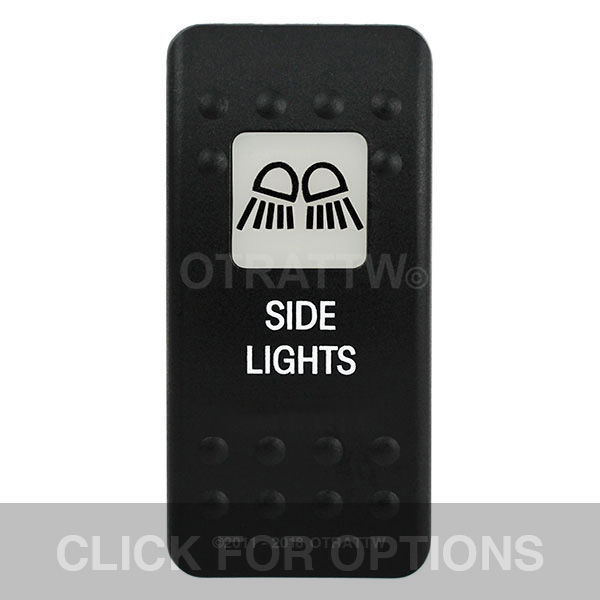 CONTURA II, SIDE LIGHTS, WHITE SINGLE LENS, SINGLE UPPER DEPENDENT