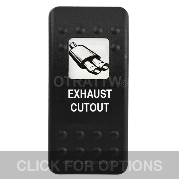 CONTURA II, EXHAUST CUTOUT, WHITE SINGLE LENS, SINGLE UPPER DEPENDENT