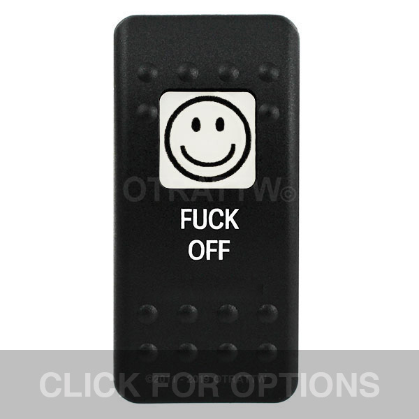 CONTURA II, FUCK OFF, WHITE SINGLE LENS, SINGLE UPPER DEPENDENT