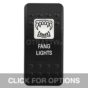 CONTURA II, FANG LIGHTS, WHITE SINGLE LENS, SINGLE UPPER DEPENDENT CONTURA II, FANG LIGHTS, WHITE SINGLE LENS, SINGLE UPPER DEPENDENT