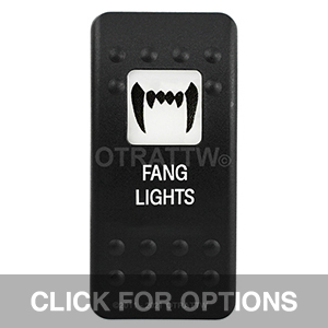 CONTURA II, FANG LIGHTS, WHITE SINGLE LENS, SINGLE UPPER DEPENDENT